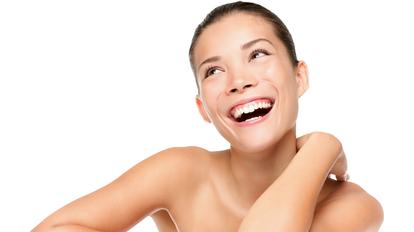 happy lady getting a spa service for the website heaven on earth