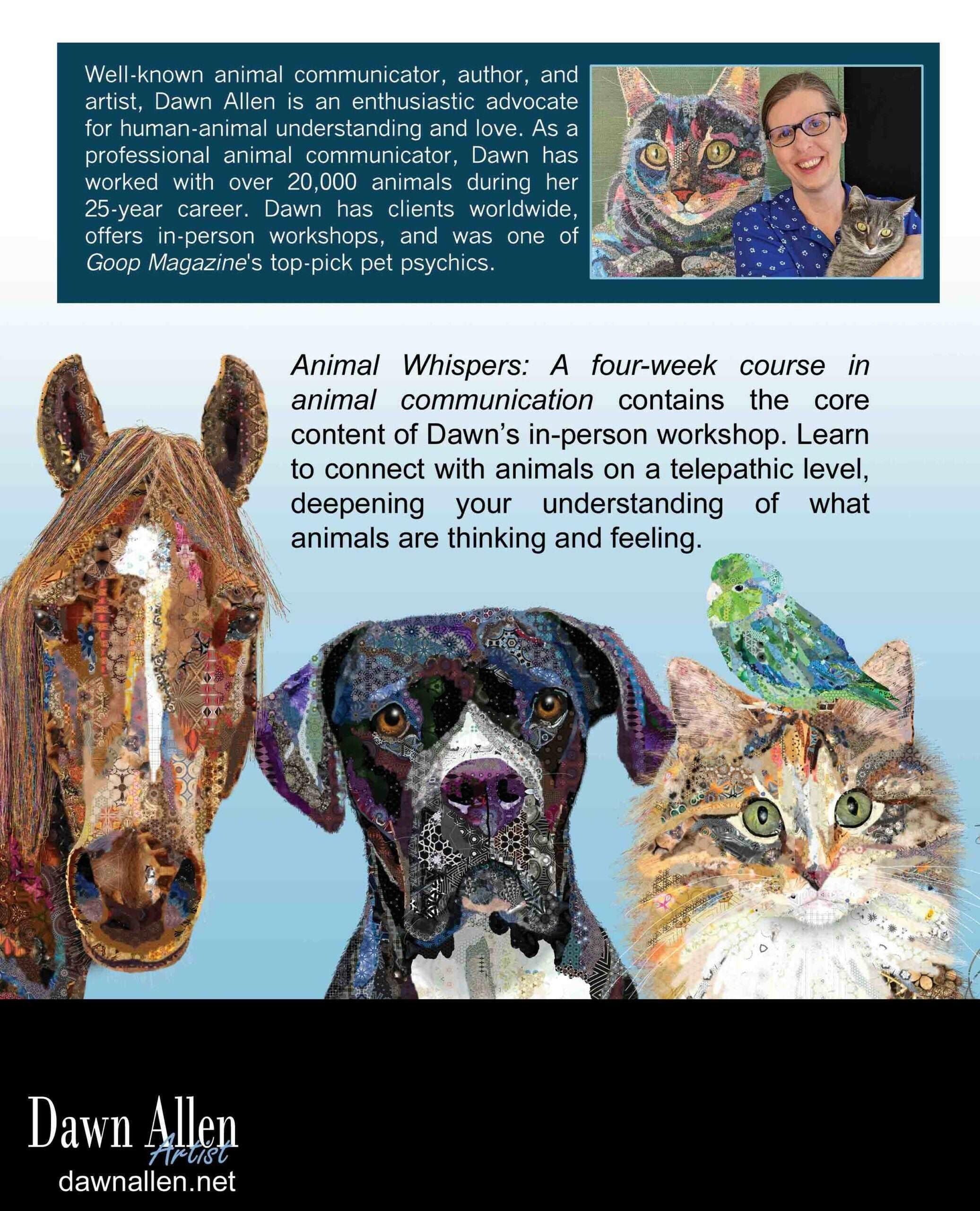 Animal Whispers: A Four-Week Course in Animal Communication.