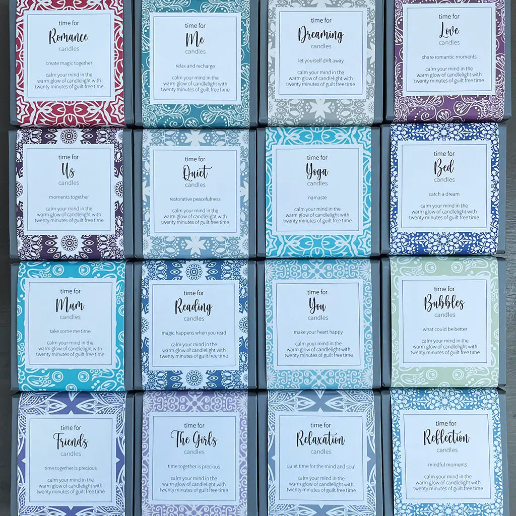 Cotton & Grey 20 Minute Candles.