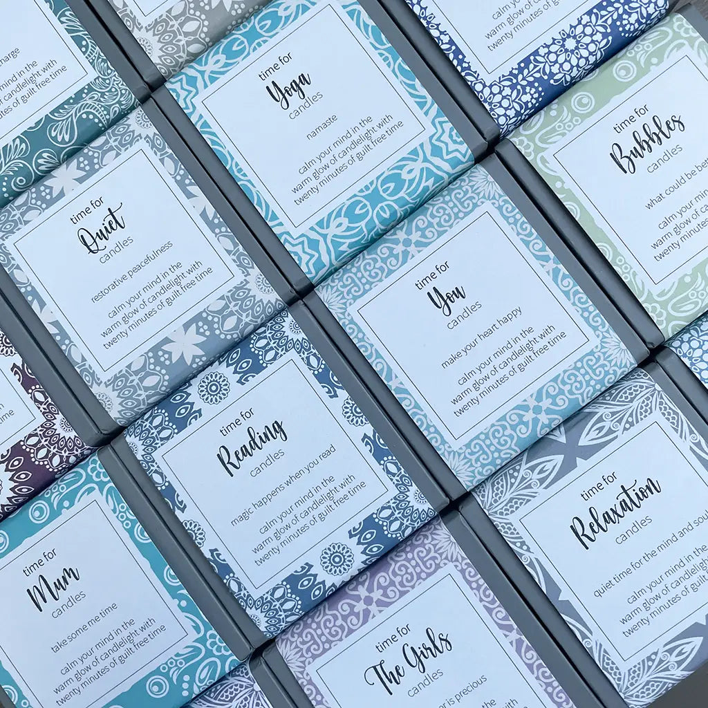 Cotton & Grey 20 Minute Candles.