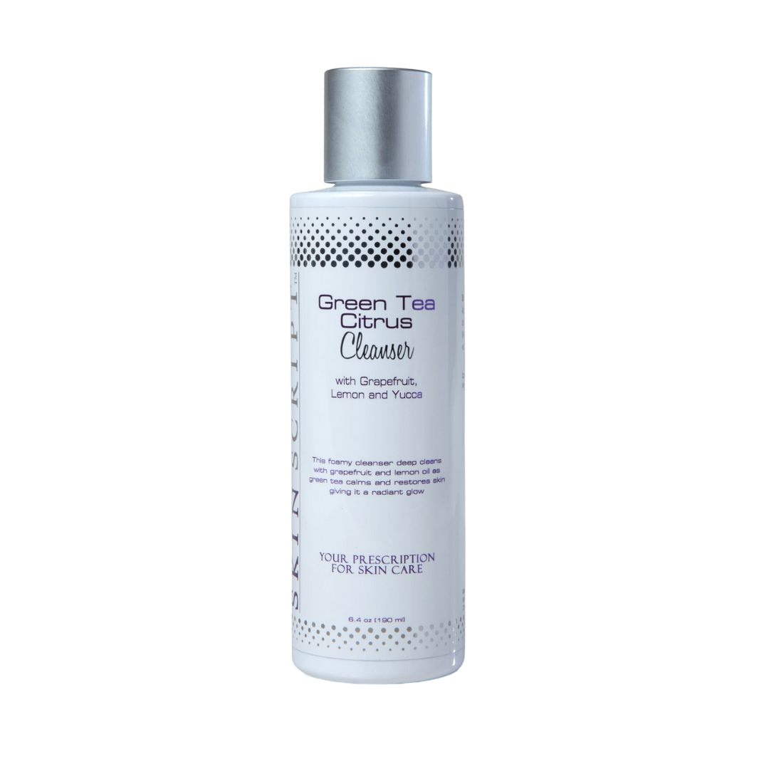 Skin Script Green Tea Citrus Cleanser.