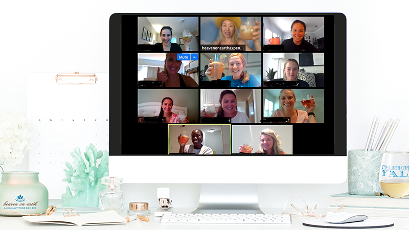 Virtual facials from heaven on earth are great for celebrating friends or team building for remote teams.