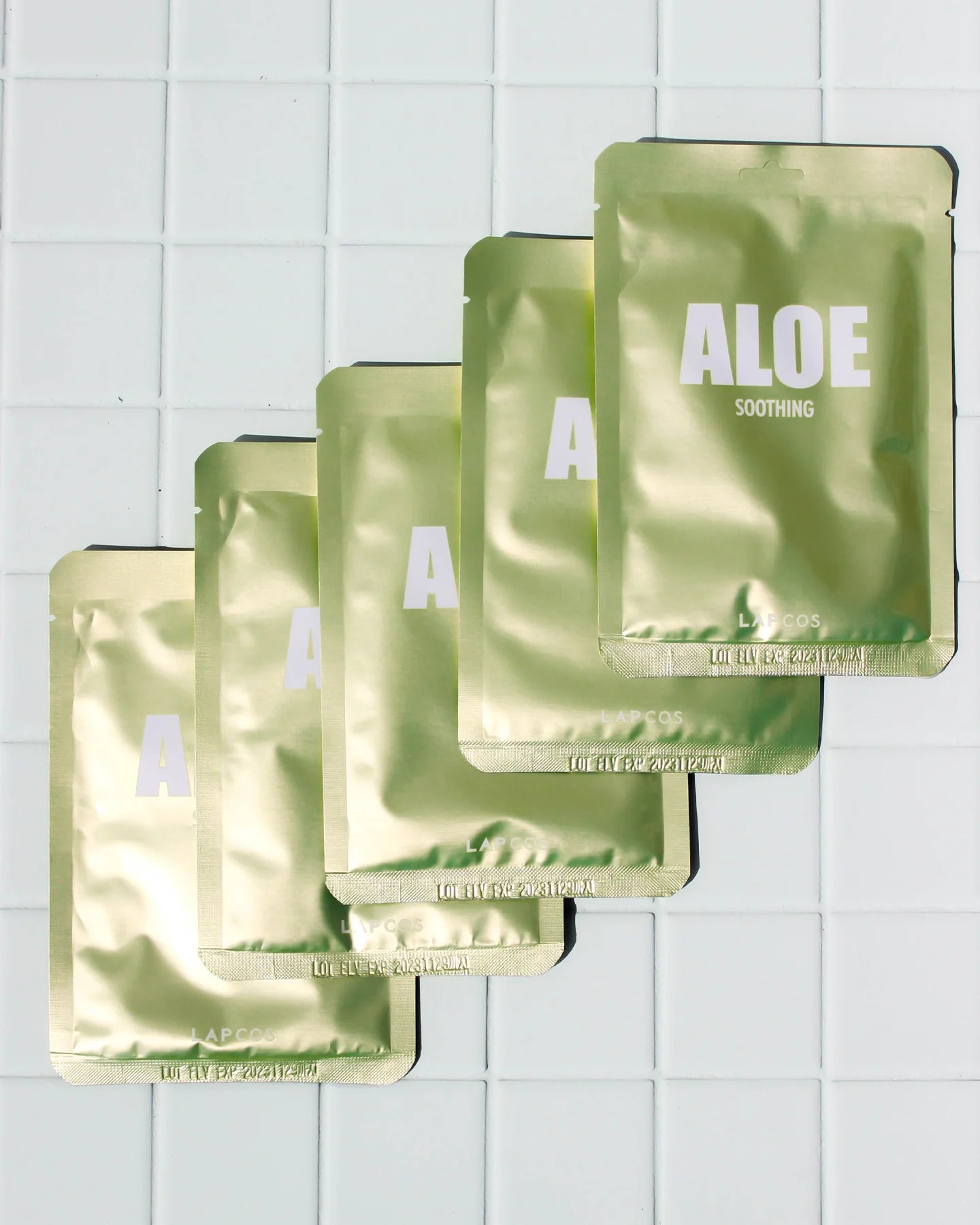 5 pack lapcos daily aloe sheet mask