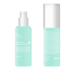 Front and Back of the krx cica healing toner at heaven on earth
