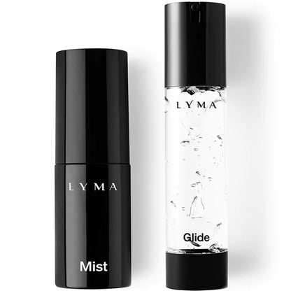 The LYMA Oxgyem mist and glide duo available at heaven on earth - amplify your lyma laser results!