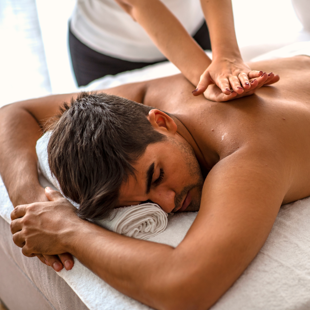 man receiving massage