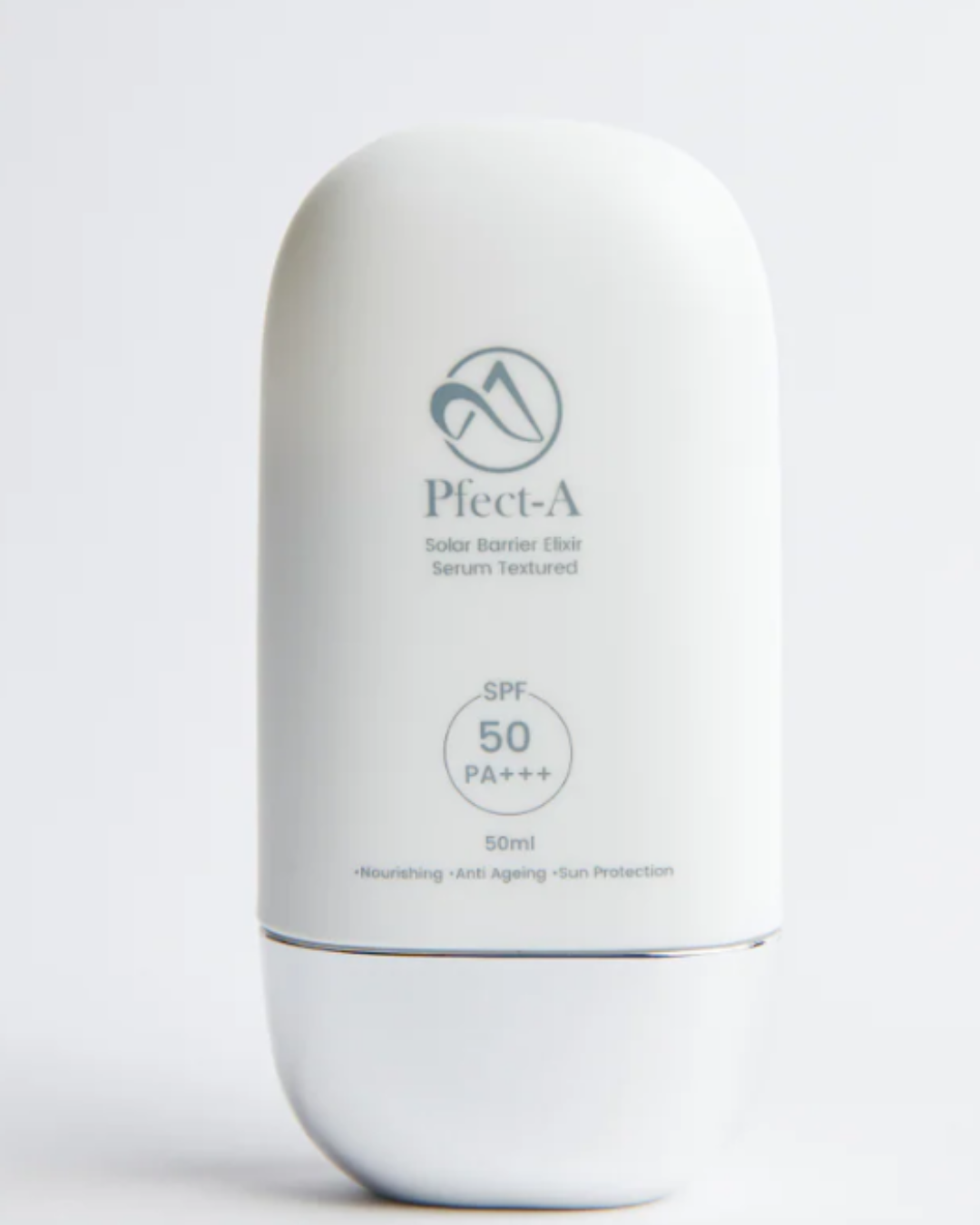 P-Fect A Solar Barrier Elixir SPF 50 sunscreen providing strong sun protection against harmful UV rays for all skin types.