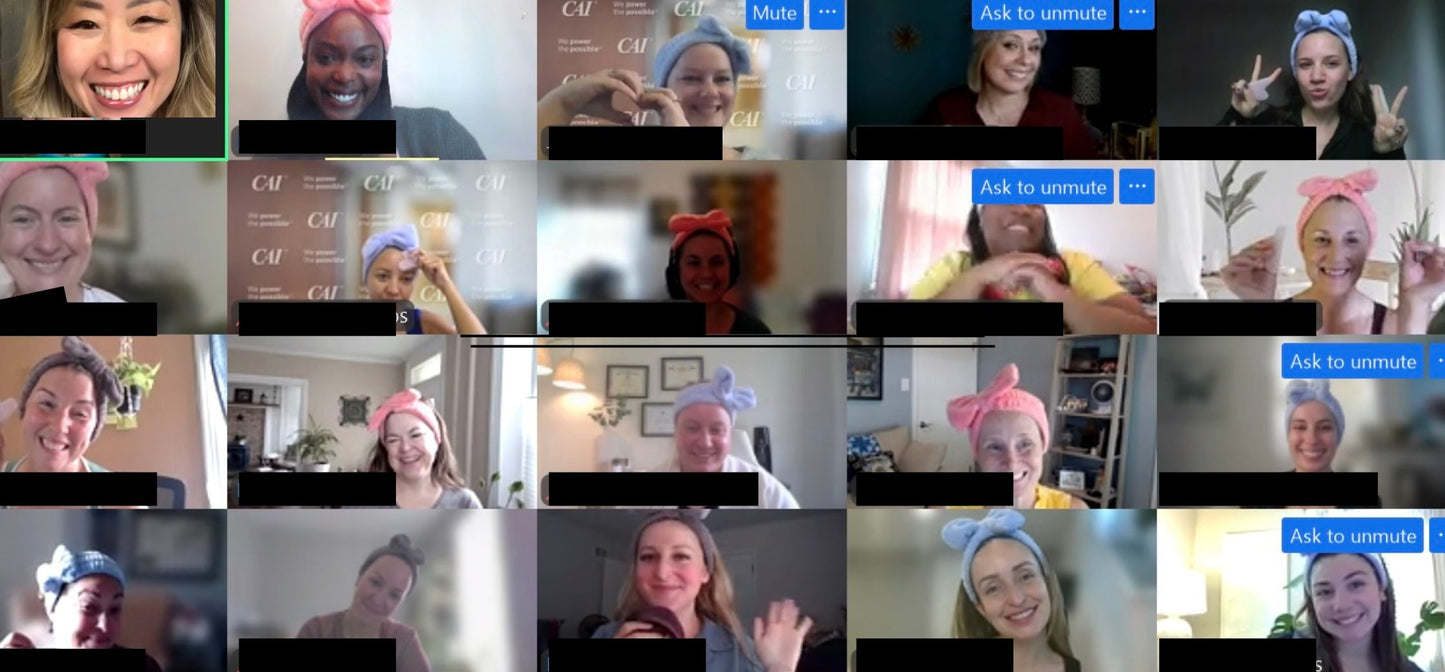 a screen shot of an online event hosted by heaven on earth aspen