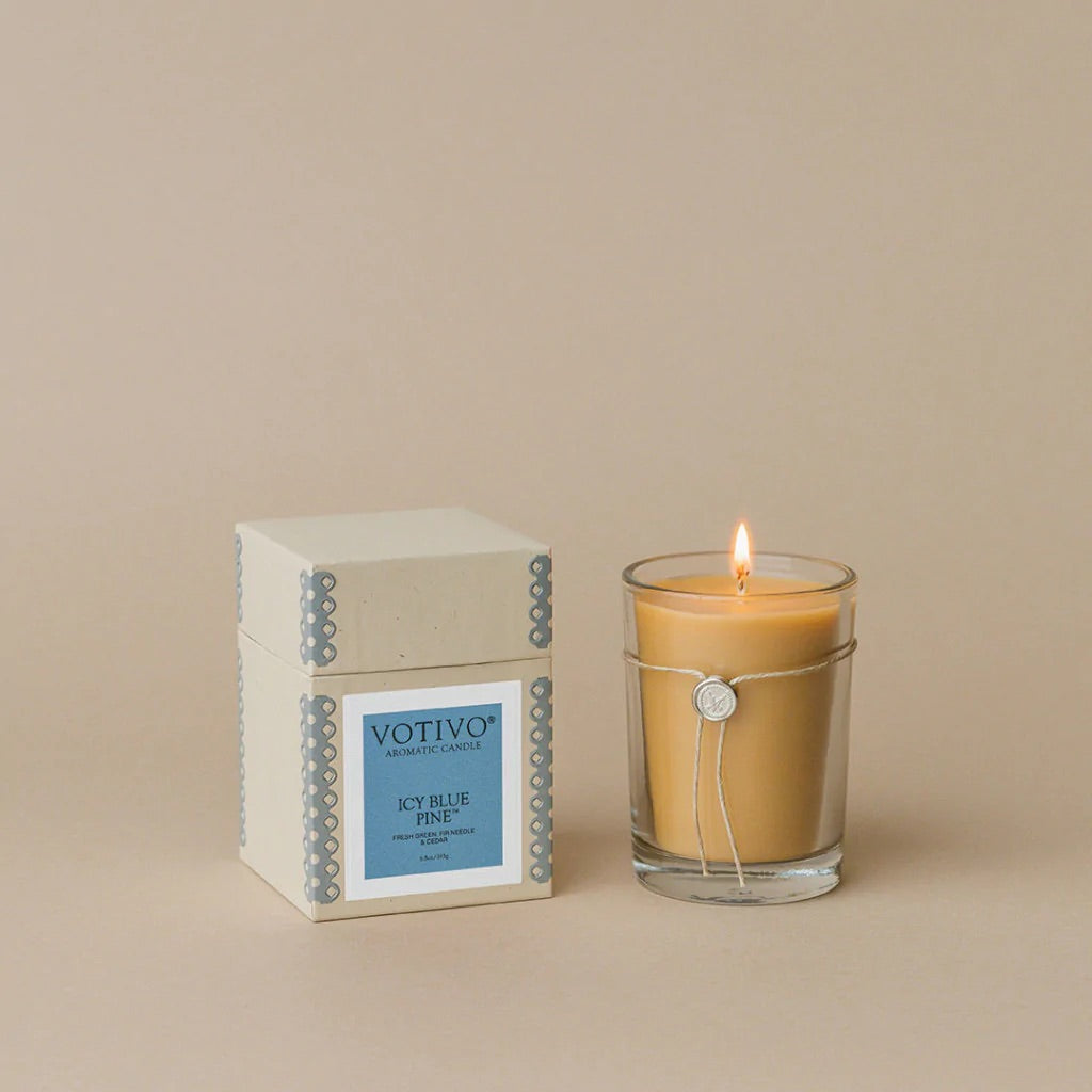 Votivo Icy Blue Pine Aromatic Candle