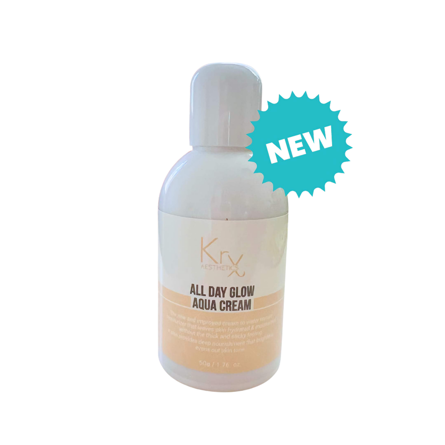 mage of the reformulated KrX aqua cream with a blue star that says &quot;new&quot; at heaven on earth.