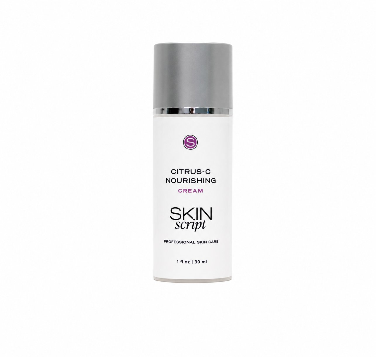 bottle that says citrus-c nourishing cream skin script on a white background 