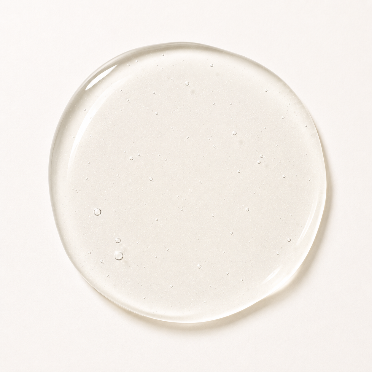 gel cleanser on a cream background 